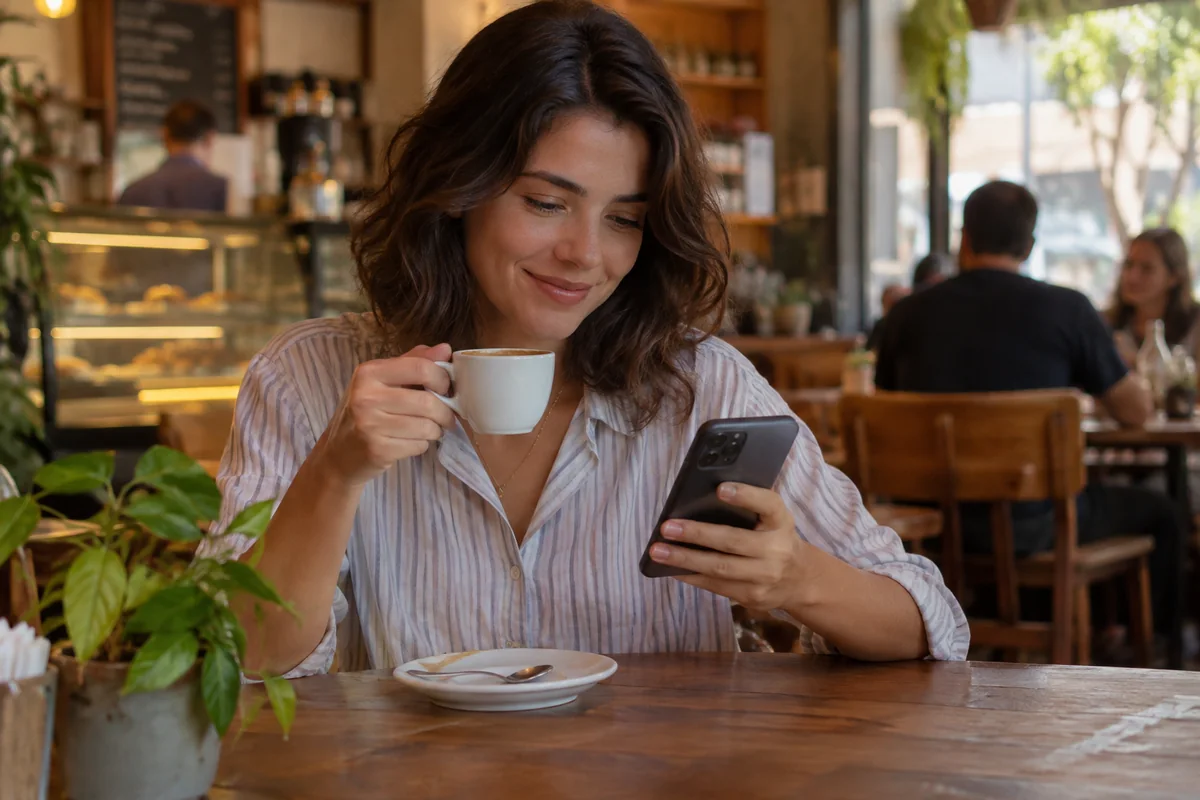 Mensagem de campanha de retorno enviada por WhatsApp para cliente de restaurante